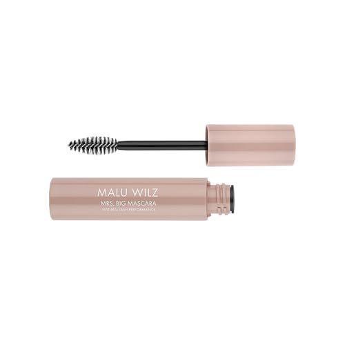 Malu Wilz Mrs. Big Mascara schwarz Nr. 1 Charcoal - Leichte und wischfeste Wimperntusche für ausdrucksstarke Wimpern, Gute Deckkraft und lange Haltbarkeit