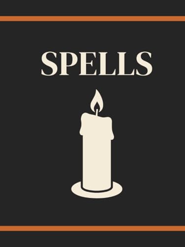 Livre Halloween Spells rigide grand format pour décoration de table et console