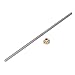 5 PCS T8 Lead Screw Set, 11.8in Stainless Steel Brass Linear Moti Lead Screw with Nut Lead Screw, for 3D Printer, Used in Industrial Fields, Such As Machine Tools, Constructi Machinery