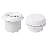 Farbe weiß RONGSHU Passt for RV. Dachluftlüftungsgitter mit stummem Lüfter 12V Sommer-Reise-Anhänger Van-Deckenluftluft-Fit for RV. Auto Innenausstattung
