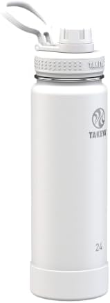 Takeya Actives Stainless Steel Water Bottle, Insulated Spout Lid,...