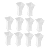 TOPPERFUN 10 Piezas Base Cuadrada para Arreglo Floral Soporte Plástico Resistente para Centros de Mesa Base Ligera y Compacta para Decoración de Bodas y Eventos Accesorio para DIY Floral