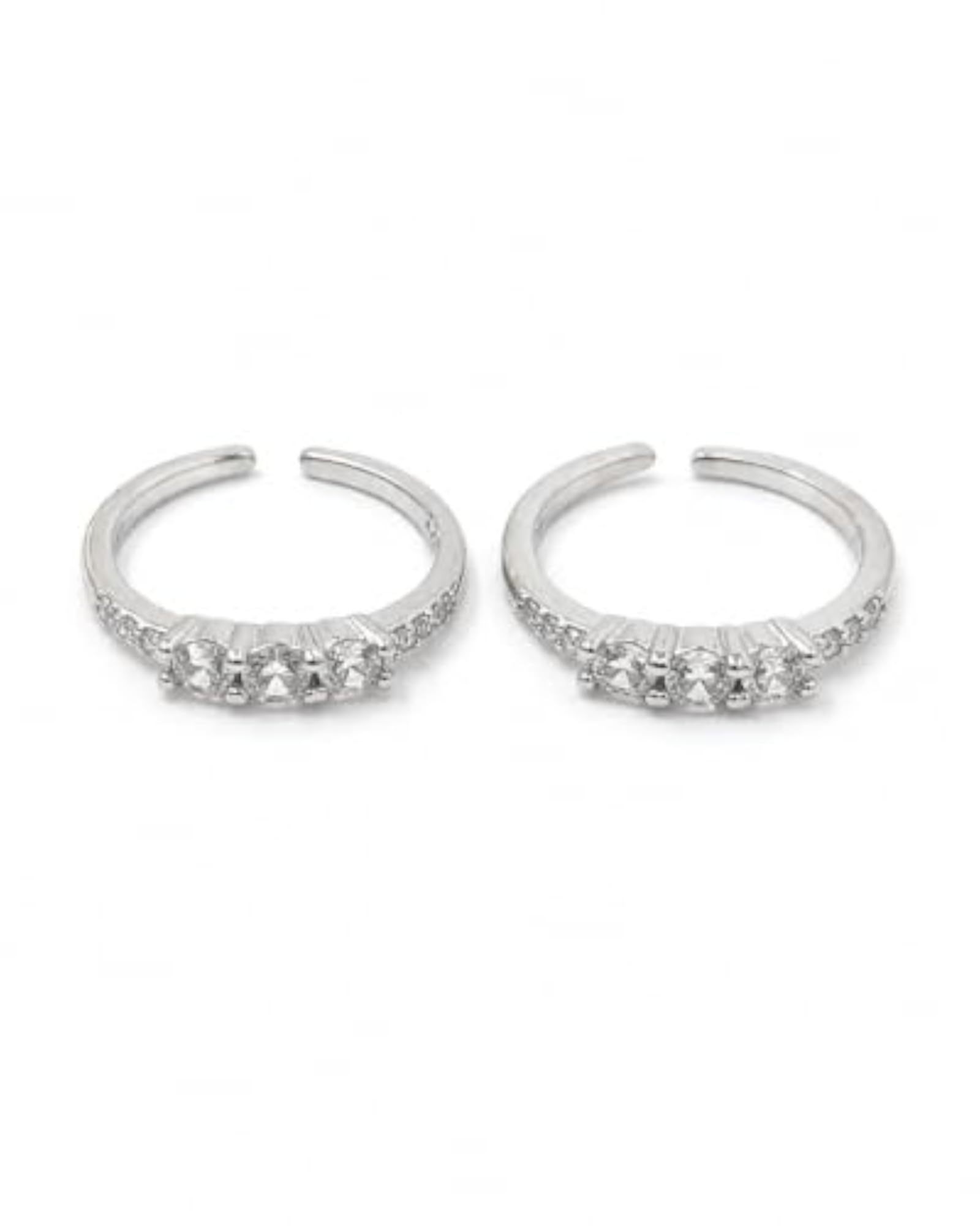 Women's 925 Silver Ahaana Toe Ring with Certificate