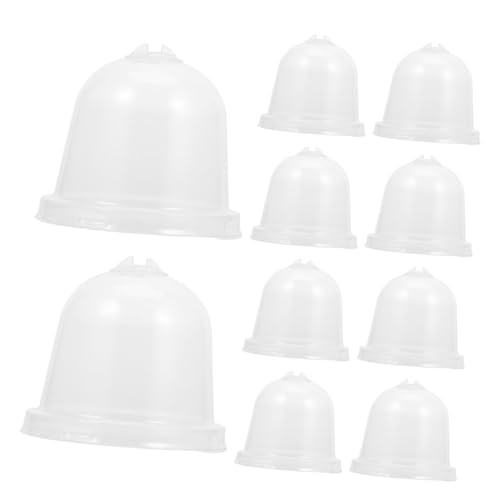 OFFSCH Plant Enclosure Cloches Seedling Domes Plant Enclosure Bell Mini Greenhouse for Plants Bell Shaped Plant Protector Optimal Warmth Cold