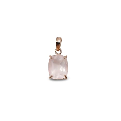 Collier pendentif en quartz rose naturel bijoux pierres précieuses faits main pour femme