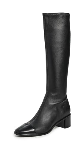 Tory Burch Women's Cap Toe Knee High Boots, Perfect Black, 8 Medium US