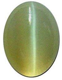 Gemme oeil de chat naturelle Lehsunia pour bague de fiançailles vintage