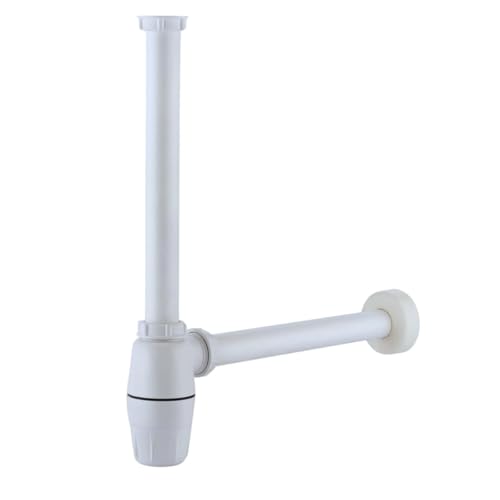 Image of ELONA ABS Bottle Trap for Washbasins | Matte Finish Bottle Trap with Wall Flange and 12 Inches Pipe