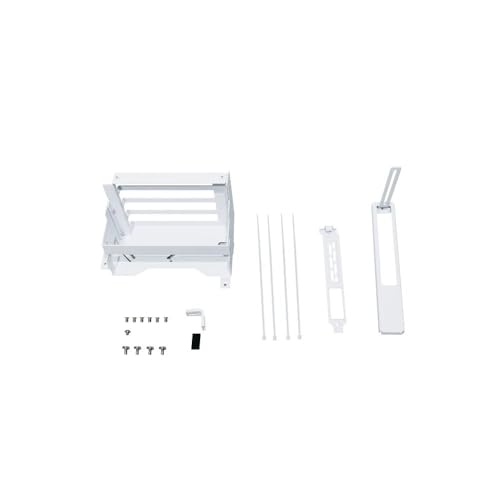 Lian-Li O11DEXL-1W Upright GPU Bracket Upgrade Kit for 40 Series GPU Compatilble with O11 Dynamic EVO XL White Riser Cable Not Included - O11DEXL-1W