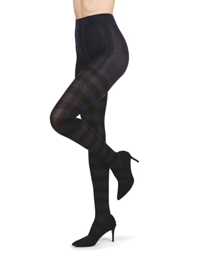 MeMoi Grand Stripe Cotton Blend Sweater Tights3