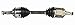 GSP NCV69170 CV Axle Shaft Assembly - Left or Right Front (Driver or Passenger Side)