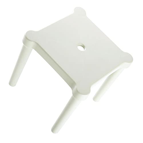 Mikinona Strong Sturdy Plastic Stool Anti-Skid Comfortable Square Seat Suitable for Indoor Outdoor Use Easy to Detach