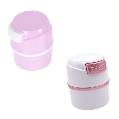 FOMIYES 2pcs Lash Glue Storage Containers Eyelash Extension Jar Sealed Dehumidifying Makeup Case