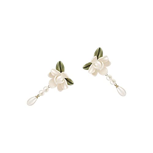 Boucles d'oreilles 925 argent haut de gamme avec perle pendante pour grand banquet - 5