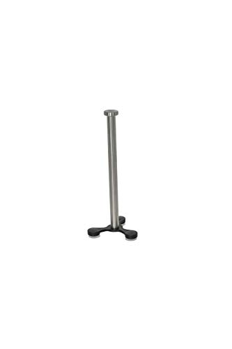 Home-X - Upright Suction Cup Countertop Stainless Steel Paper Towel Holder | Fits All Roll Sizes, Grips Tightly to Smooth Surfaces