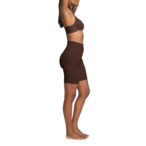 Image of SPANX ASSETS Mid-Thigh Short - Seamless Shapewear- Ultra-Firm Compression - Comfortable Thigh & Tummy Control