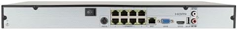 LUM-220-NVR-8CH-4T 220 Series 8-Channel NVR, 8-Port PoE, 2 HDD Bays, 4TB, Network Video Recorder, 4K HDMI Output