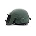 Wodoochey K63 Altyn Russian Helmet, Tactical Russian K63 Altyn Helmet with Steel Vizor Costume, Russian Style Military Helmet Tactical Prop for Airsoft (Army Green)