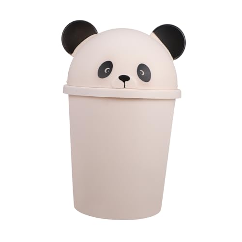 Bote de basura plástico panda 10L con tapa