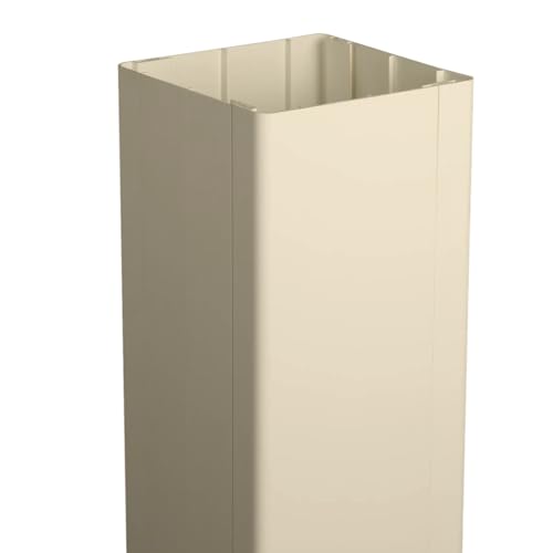 Weatherables 6x6 Vinyl Post Wrap Weatherproof Premium Outdoor Vinyl Porch Post Wrap for Quickly Refreshing Existing Deck Patio and Porch Posts (6x6x96 Tan)