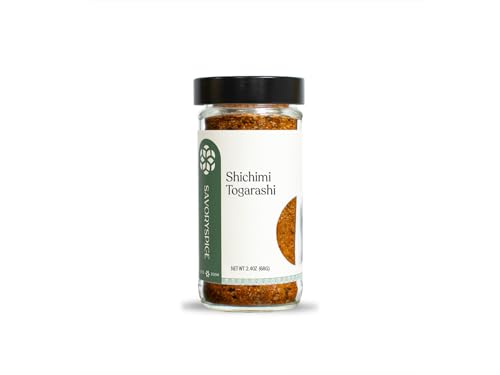 Savory Spice Shichimi Togarashi (2.4 oz) - Japanese 7 Spice & Salt-Free Seasoning - Chili Spices for...