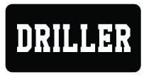 3pcs Driller funny hard hat/helmet vinyl decal sticker