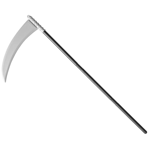 Hperu 39 Zoll Sense Reaper Scythe, abnehmbares leichtes Plastikspielzeug für Halloween -Requisiten Cosplay Party Dress Up
