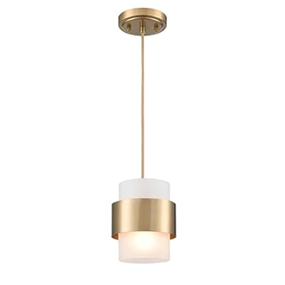 DEYNITE Modern Home Pendant Light Fixtures Brass Hanging Light for Kitchen Island