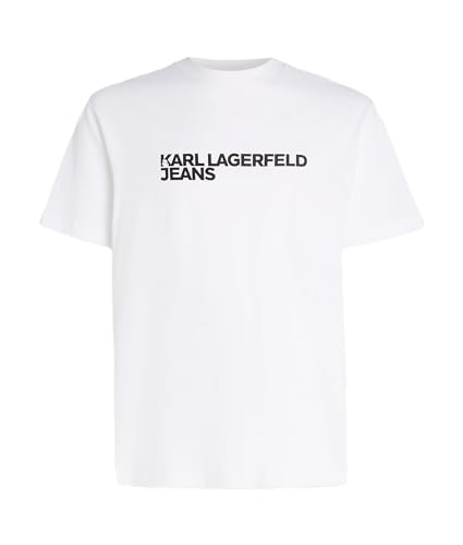 KARL LAGERFELD JEANS REGULAR FIT KURZARM T-Shirt, WEISS, L
