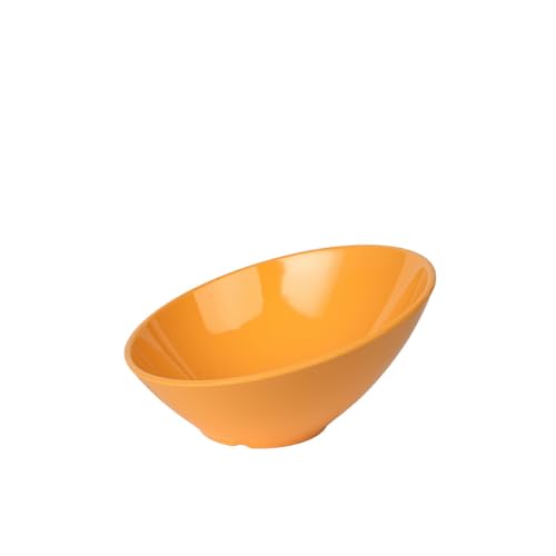 Thunder Group ボウル Sサイズ 直径16.6cm 高さ8.2cm 丈夫な業務用 メラミン食器 鉢 皿 深皿 割れにくい 食洗機対応 黄色 イエロー CR804YW