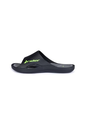 Rider Men's Slide Sandal, Black Grey Green, 102