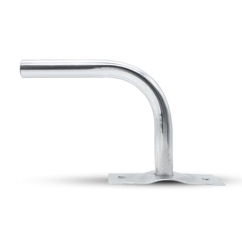 DOJA Barcelona | Soporte Antena Pared en L | Pack 1 | Mástil Ø 25mm | 20 X 17cm | Acero | Accesorios Parabólica | Para TV Exterior - imagen 4