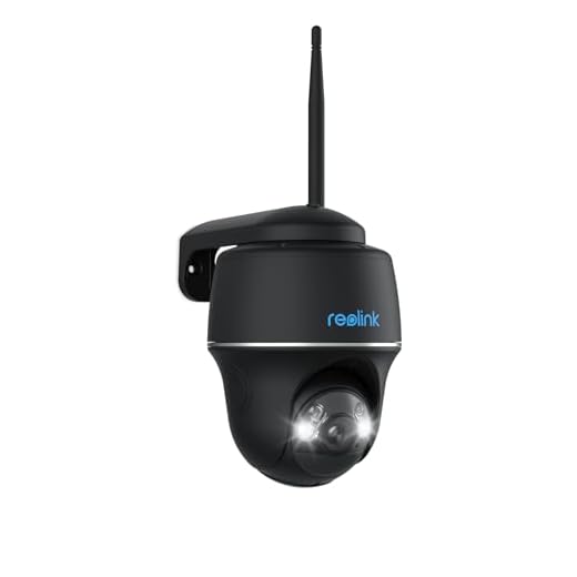 Reolink 2K 4MP PTZ Überwachungskamera Aussen Akku mit 2,4GHz&5GHz WLAN, 355°/140° Schwenkbar, Smarte Erkennung, 2-Wege-Audio, Arbeitet mit Alexa/Google Assistant/Cloud, Argus PT 4MP(Schwarz)