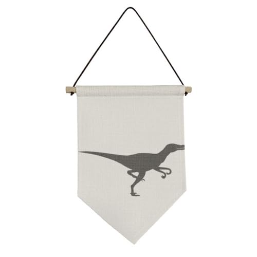 Bannière dinosaure en toile pour décorer la chambre d'enfant avec style