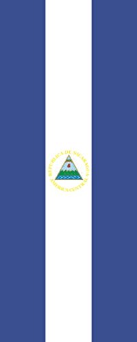 Drapeau Nicaragua U24 portrait de qualité supérieure 120x300 cm résistant