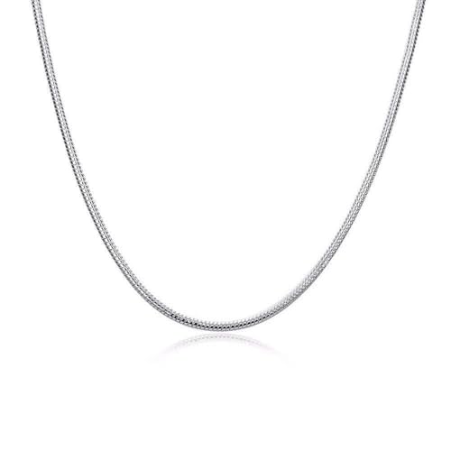 Chaîne serpent argent 925 collier anti-torsion durable pour peau sensible
