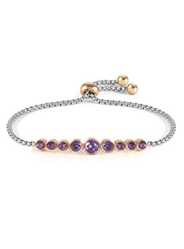 Riferimento 028010/001 Nomination Bracciale NN F, MILLELUCI Colour PULSEIRA, AÇO, PEDRE, ROXO 028010/001 Marca, única, Metallo Non prezioso, Nessuna Pietra preziosa