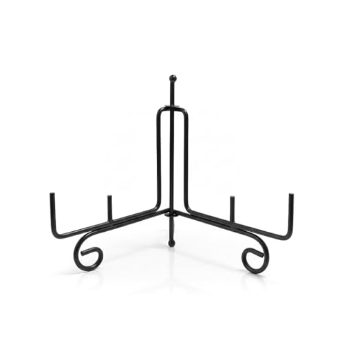 Image of Metal Chakla Belan Stand - 20 x 15 x 20 cm | Jet Black Powder-Coated Finish | Detachable Rolling Pin & Board Holder | Heavy-Duty Kitchen Organizer for Chakla Belan Storage