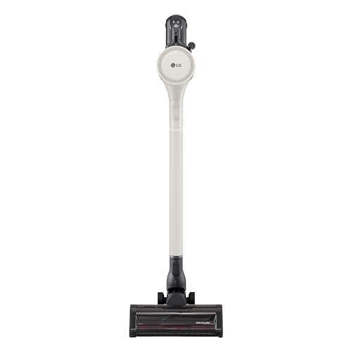 LG CordZero con All-in-One Tower A9T PRIME1C, Aspirapolvere senza Fili con Svuotamento Automatico, 260W, Autonomia 60 min, 2 Spazzole + 2 Accessori, Wi-Fi, Kompressor, Calming Beige