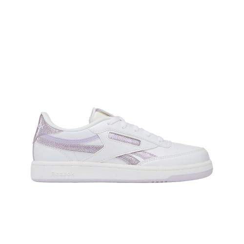 Reebok Club C Revenge Sneaker, FTWRWHITE/Viola/DIGITALGLEAM, 31,5 EU, Ftwrwhite Purple Digitalgleam, 31.5 EU