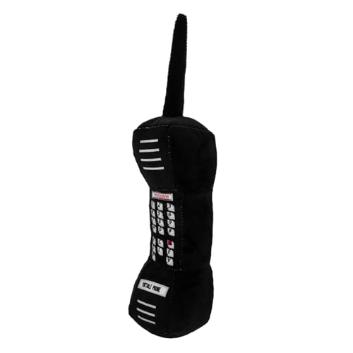 BESTonZON Juguete De Simulación De Hermano Mayor. Pequeño Chicas Juguetes Felpa Hablador Teléfono Adorno De Celular Adorno Retro para Celular Telefono De Juguete Negro Algodón