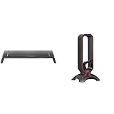 3 monitor setup for gaming producto 1: TAMAÑO AJUSTABLE: Adapta el soporte MGS a tus necesidades gracias a los 3 tamaños posibles utilizando los laterales plegables