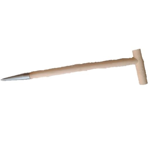 FORATERRA PIANTATORE in Legno con Puntale in Ferro Lunghezza CM. 45