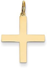 Core Gold 14K Laser Designed Greek Cross Charm