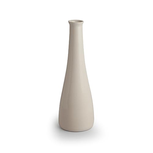 Image of ExclusiveLane 'Minimalistic Elevated' Ceramic Flower Vase for Home Decor Flower Vase for Living Room (Handglazed Studio Pottery, 13.3 Inches) | Ceramic Flower Vases for Home Decoration