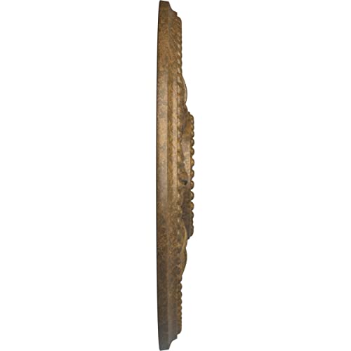 Image of Ekena Millwork CM18EDRZS Edinburgh Ceiling Medallion, Rubbed Bronze