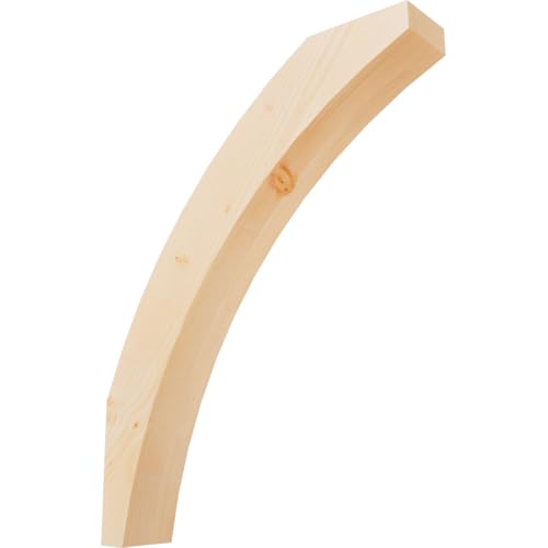 Ekena Millwork BRC06X30X38THR00SDF 5 1/2"W x 30"D x 38"H Thorton Smooth Knee Brace, Douglas Fir