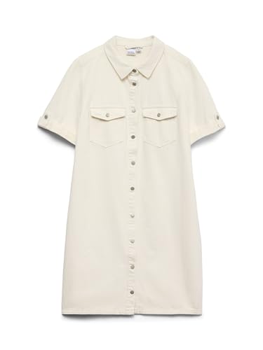 Robe en jean femme VERO MODA Vmjennie Ls robe courte denim manches longues bleu