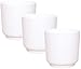 Produktbild idea-station Kunststoff-Blumentöpfe 3 Stück, 13 cm, Weiss, Blumentopf, Blumenvase, Übertopf, Pflanzkübel, Pflanztöpfe, Pflanzentopf, Kräutertopf