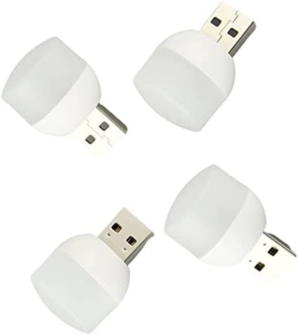 Lot de 4 mini lampes de nuit USB à LED pour chambre d'enfant, petite voiture, lampe d'ambiance pour la nuit, lampe de chevet pour ordinateur portable
